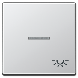 A590KO5LAL А 500 Алюминий Клавиша 1-я с подсветкой с символом "ОСВЕЩЕНИЕ" Jung A серия