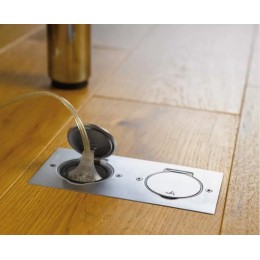 089702 Legrand Встраиваемый блок IP44 нерж. 2х2м