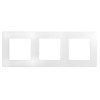 672503 Рамка Etika Белый 3-постовая Legrand