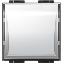 LN4040 LivingLight Кнопка (NO) с подсвечивающимся полем для надписи, размер 2 модуля Bticino