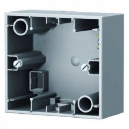 10417004 Коробка для наружного монтажа, 1-местная цвет: стальной, лак K.5 Berker
