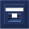 028446 Накладка 50*50 мм для розеток UAE/IAE с полем для надписи Синий Gira S-color