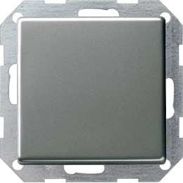 012620 Клавишный выключатель с самовозвратом 10А/250В в сборе Сталь Gira E22