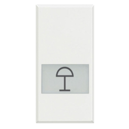 HD4921LC Axolute Клавиши с подсвечиваемыми символами для выключатель в дизайне AXIAL - 1 модуль, настольный свет Bticino