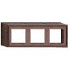 FD01503RC Рамка для накладного монтажа Roma Soft rustic copper 3-постовая Fede
