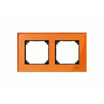 MTN404202 Рамка M-Elegance Оранжевый кальцит 2-постовая Merten