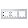 ATN312103 Рамка тройная Schneider Electric Atlasdesign Nature, серебро металл