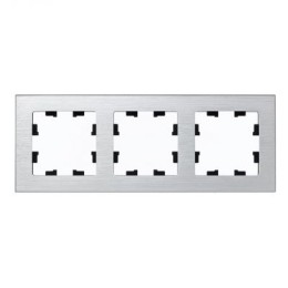 ATN312103 Рамка тройная Schneider Electric Atlasdesign Nature, серебро металл