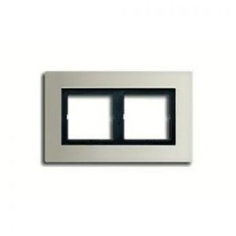 LSP982ES Рамка LS Plus Сталь 2-постовая Jung