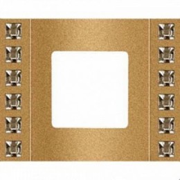 FD01261OR Рамка Crystal De Luxe Золото 1-постовая Fede