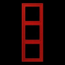 LC98332090 Рамка Les Couleurs Le Corbusier Rouge vermillon 3-постовая Jung