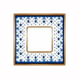 FD01341AZCB Рамка Vintage Porcelain Голубой / Хром 1-постовая Fede