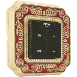 FD01361ROEN Рамка Smalto Italiano Firenze Рубиново-красный 1-постовая Fede