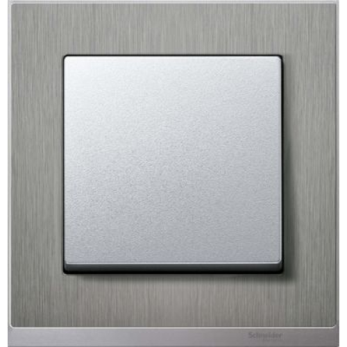 MTN4010-3646 Рамка M-Pure Decor Нержавеющая сталь / Алюминий 1-постовая Merten