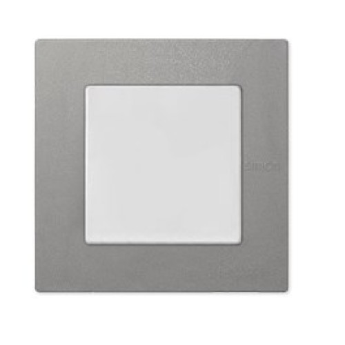 2705610-063 Рамка универсальная, 1 пост, (+суппорт, +шестигранник), 100*100мм, IP44, IK07, Scudo, серый Simon 27