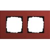 0212229 Рамка Esprit Linoleum-Multiplex Красный 2-постовая Gira
