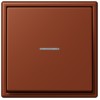 LC990KO54320D Les Couleurs® Le Corbusier Клавиша для выключателя/кнопки с окошком для подсветки terre sienne brulee 59 Jung