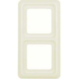 1329 Рамка с уплотнением IP44 Белый с блеском 2-постовая Berker