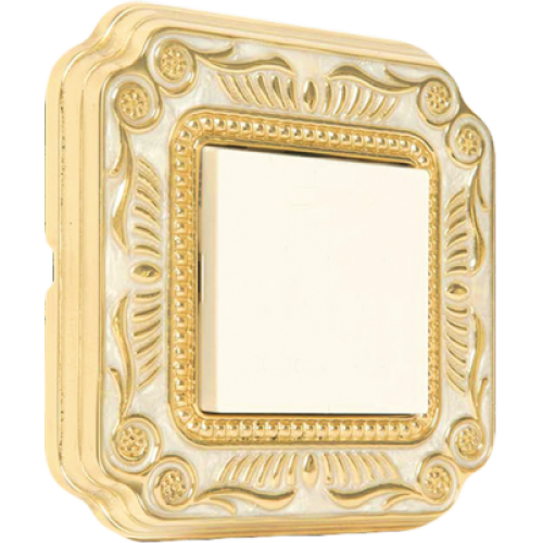 FD01361OP Рамка Firenze Патинированное золото 1-постовая Fede