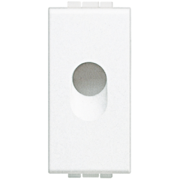 N4953 Заглушка с отверстием 9 мм, размер 2 модуля Bticino