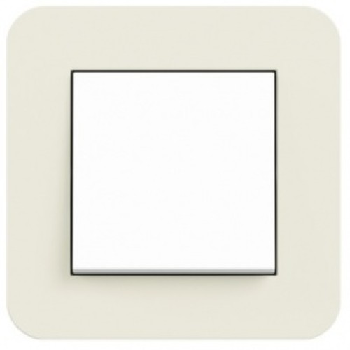 0211427	 Рамка с антрацитовой подложкой E3 Песочный / Антрацит 1-постовая Gira