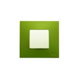 2700617-084 Накладка декоративная на рамку базовую, 1 пост, Simon 27 Play, Arctic, зелёный