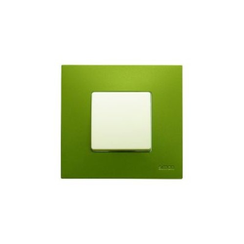 2700617-084 Накладка декоративная на рамку базовую, 1 пост, Simon 27 Play, Arctic, зелёный