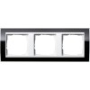 0213733 Рамка Event Clear Черный / Белый 3-постовая Gira