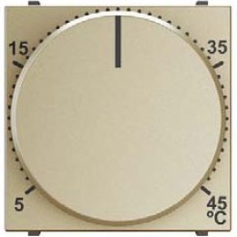 N2240.3 CV Механизм терморегулятора для тёплых полов с выносным датчиком температуры, 10А/250В, серия Zenit, цвет шампань, ABB