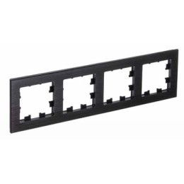 ATN312304 Рамка четверная Schneider Electric Atlasdesign Nature, оникс металл
