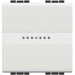 N4054M2 LivingLight Переключатель промежуточный Axial с автоматическими клеммами, размер 2 модуля Bticino