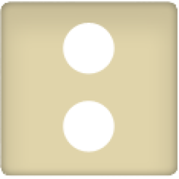 FD0322-A Накладка ТВ розетки двойной, цвет Бежевый FEDE