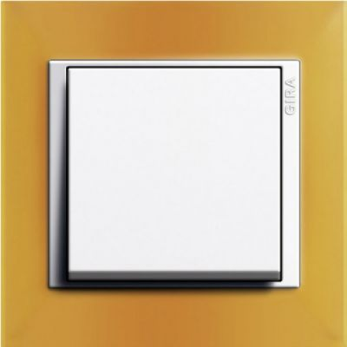 0211332 Рамка Event Янтарный / Белый 1-постовая Gira