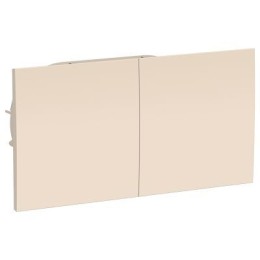 ATN000228 Atlasdesign Розетка двойн. с заземл.со штор.со сдвиж. крышк, 16А, в сборе, БЕЖ Schneider Electric