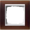 0211331 Рамка Event Темно-коричневый / Белый 1-постовая Gira