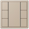 LC503TSA32142 Les Couleurs® Le Corbusier KNX кнопочный модуль F 50 с тремя парами кнопок ombre naturelle claire Jung