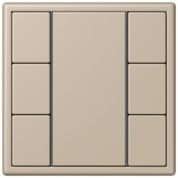 LC503TSA32142 Les Couleurs® Le Corbusier KNX кнопочный модуль F 50 с тремя парами кнопок ombre naturelle claire Jung
