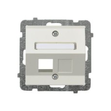 Ospel Sonata Бежевый Накладка компьютерной розетки наклонной 1-й, без рамки GPK-1RS/p/27 Ospel Sonata Бежевый Накладка компьютерной розетки наклонной 1-й, без рамки GPK-1RS/p/27