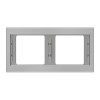 13637004 Рамка K.5 Нержавеющая сталь 2-постовая Berker