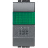 L4038V Кнопка 10А, 1P-NО + индикатор с зелёным рассеивателем Bticino