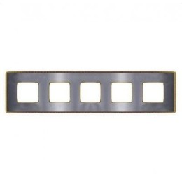 FD01435CBOB Рамка Belle Epoque Metal Bright chrome / Bright gold 5-постовая гор/верт. Fede