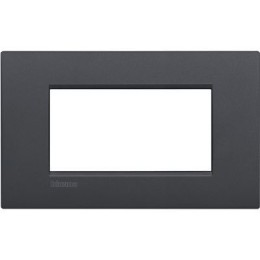 LNC4804AR Рамка LivingLight Air Антрацит 4 модуля Bticino