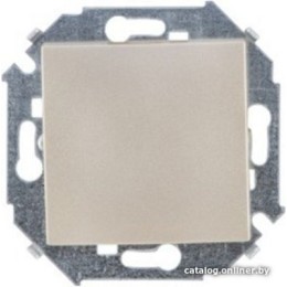 1591251-034 Выключатель одноклавишный проходной с 3-х мест (перекрёстный), 16А 250В, винтовой зажим, шампань Simon 15