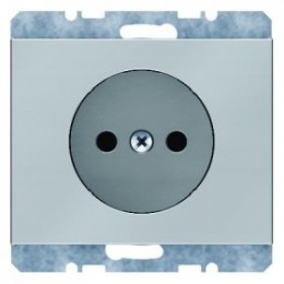 6167157004 Штепсельная розетка без защитного контакта цвет: стальной, лак K.5 Berker