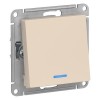 ATN000263 Atlasdesign 1-кл Переключатель с подсветкой, сх.6а, 10АХ, механизам, Бежевый Schneider Electric