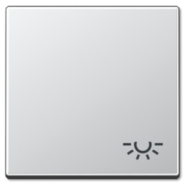 A590LAL А 500 Алюминий Клавиша 1-я с символом "ОСВЕЩЕНИЕ" Jung A серия