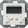 118603 Радиотермостат с часами белый глянец Белый Gira