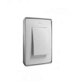 8201610-243 Рамка декоративная, 1 пост, Select, Simon 82 Detail, белый-алюминий