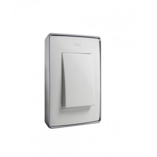 8201610-243 Рамка декоративная, 1 пост, Select, Simon 82 Detail, белый-алюминий