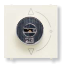 N2253.2 BL Механизм выключателя с ключом на 2 положения, без фиксации, 2-модульный, серия Zenit, цвет альпийский белый, ABB